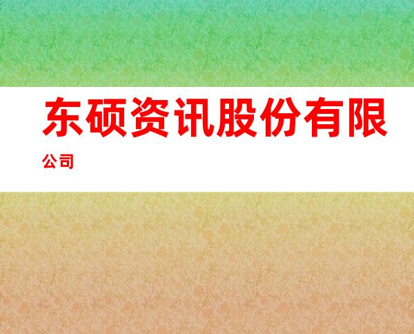东硕资讯股份有限公司